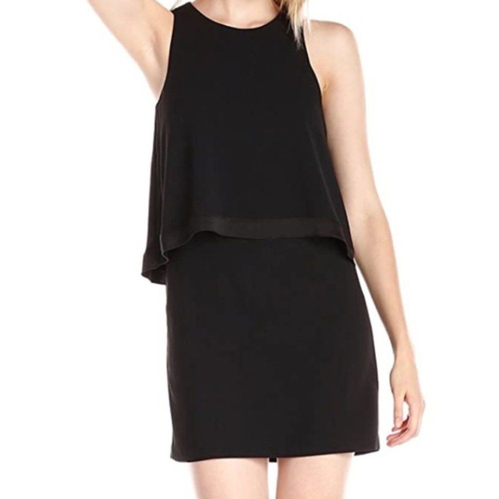 TRINA TURK Alaina Sleeveless Popover Dress, Black, Size 6